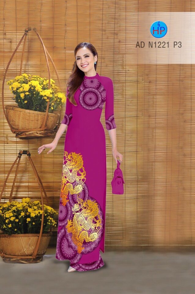 Vải áo dài hoa văn AD N1221 - Ảnh 7