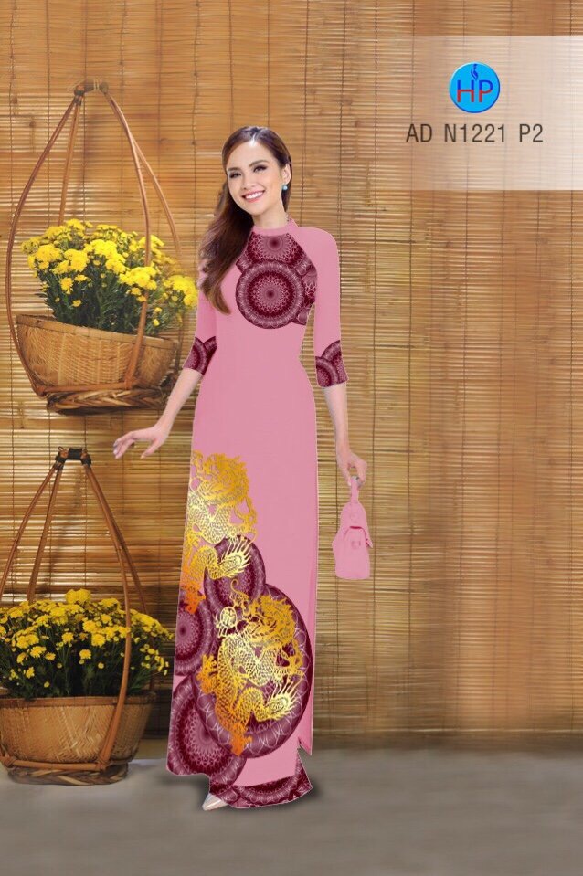 Vải áo dài hoa văn AD N1221 - Ảnh 5