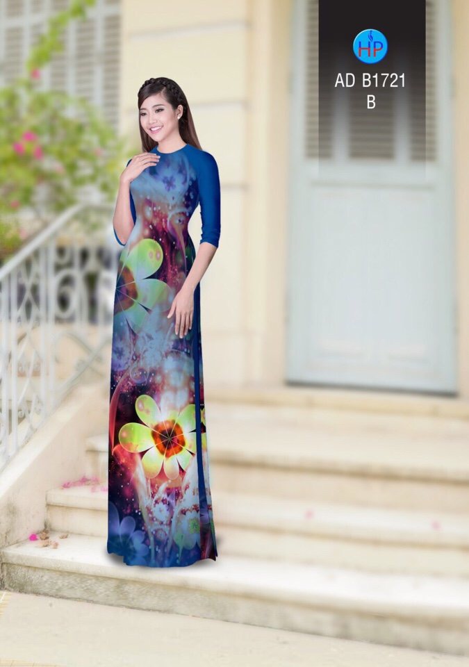 Vải áo dài hoa ảo AD B1721 - Ảnh 18