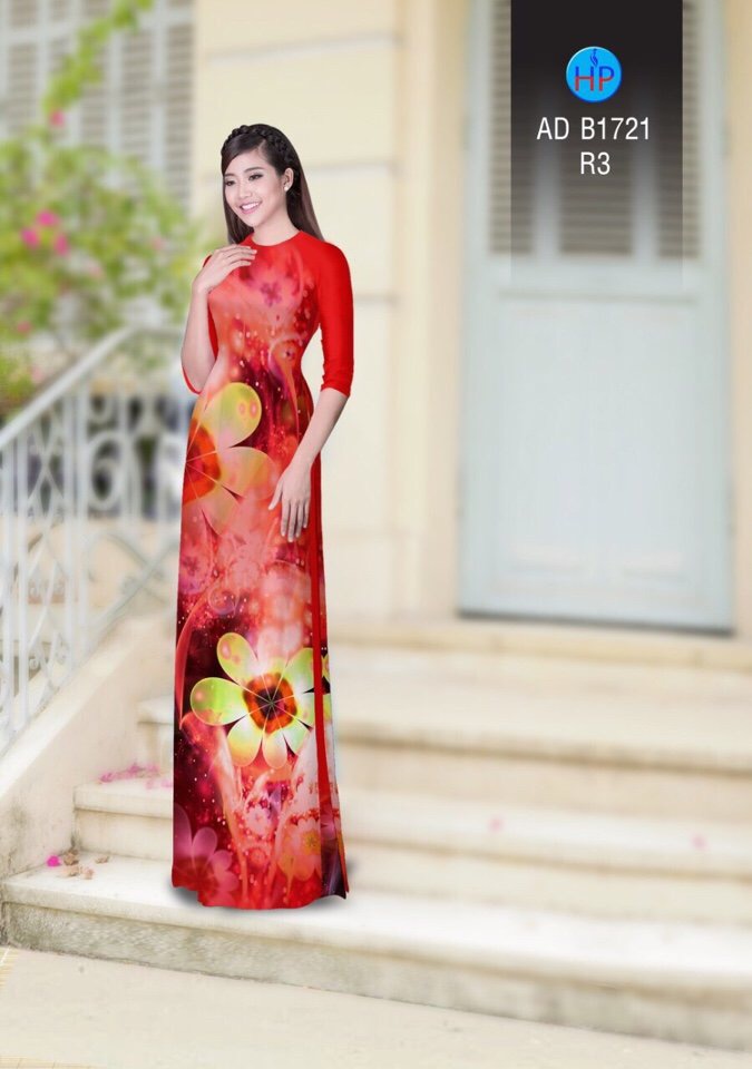 Vải áo dài hoa ảo AD B1721 - Ảnh 17