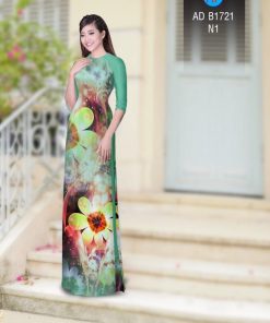 Vải áo dài hoa ảo AD B1721