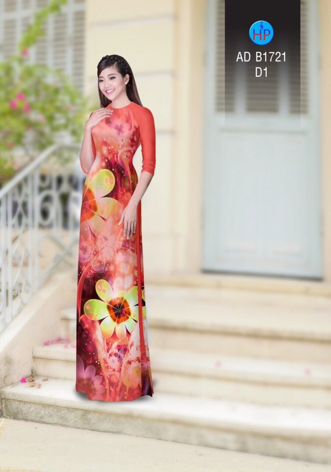 Vải áo dài hoa ảo AD B1721 - Ảnh 13
