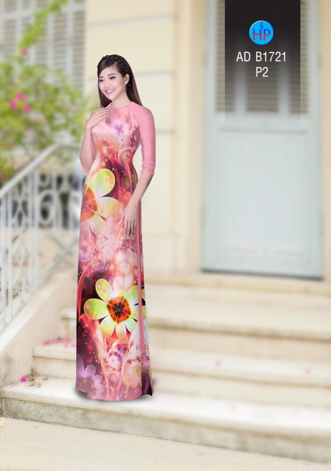 Vải áo dài hoa ảo AD B1721 - Ảnh 8
