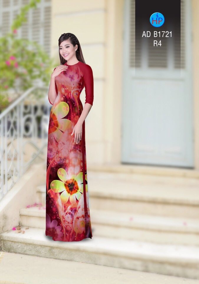 Vải áo dài hoa ảo AD B1721 - Ảnh 6