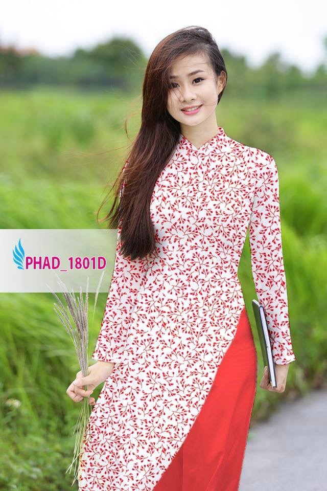 Vải áo dài hoa nhí PHAD-1801 - Ảnh 7