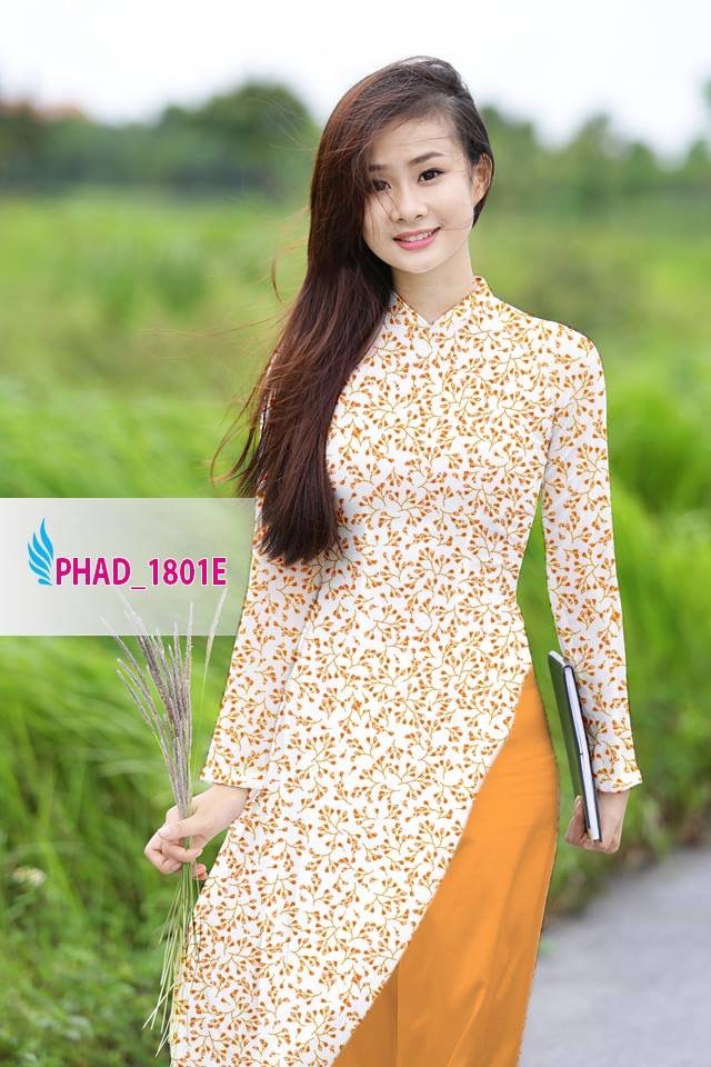Vải áo dài hoa nhí PHAD-1801 - Ảnh 6