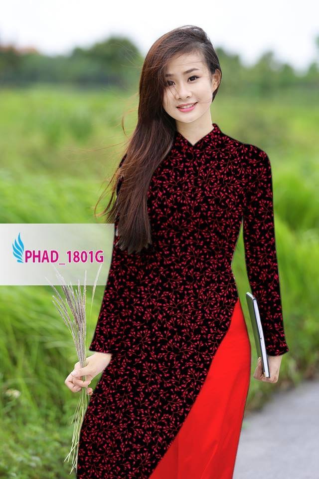 Vải áo dài hoa nhí PHAD-1801 - Ảnh 4