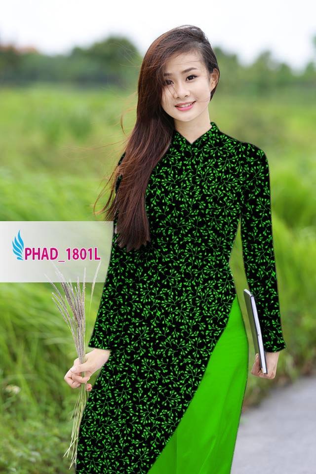 Vải áo dài hoa nhí PHAD-1801