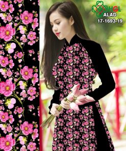 Vải áo dài hoa nhí ADAL 17-1693