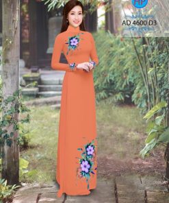 Vải áo dài hoa trên dưới AD 4600