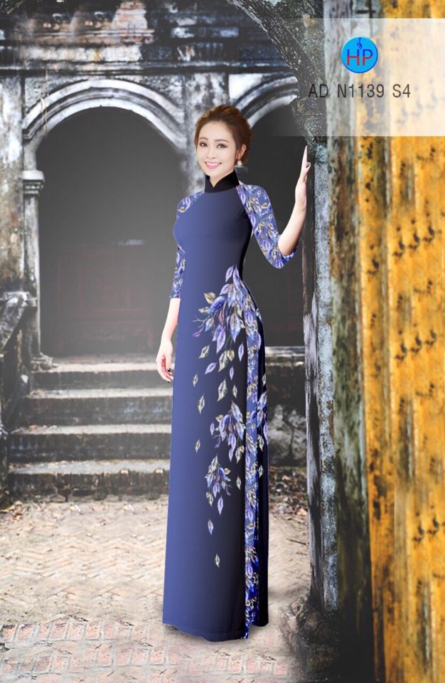 Vải áo dài chiếc lá AD N1139 - Ảnh 19