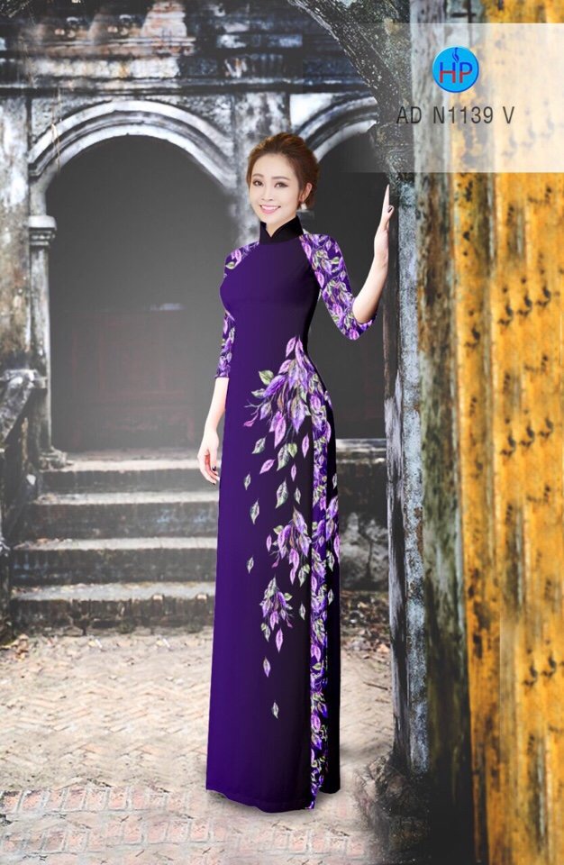 Vải áo dài chiếc lá AD N1139 - Ảnh 15