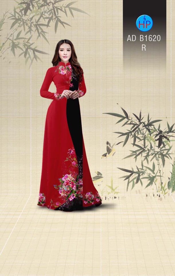 Vải áo dài hoa trên dưới AD B1620 - Ảnh 19
