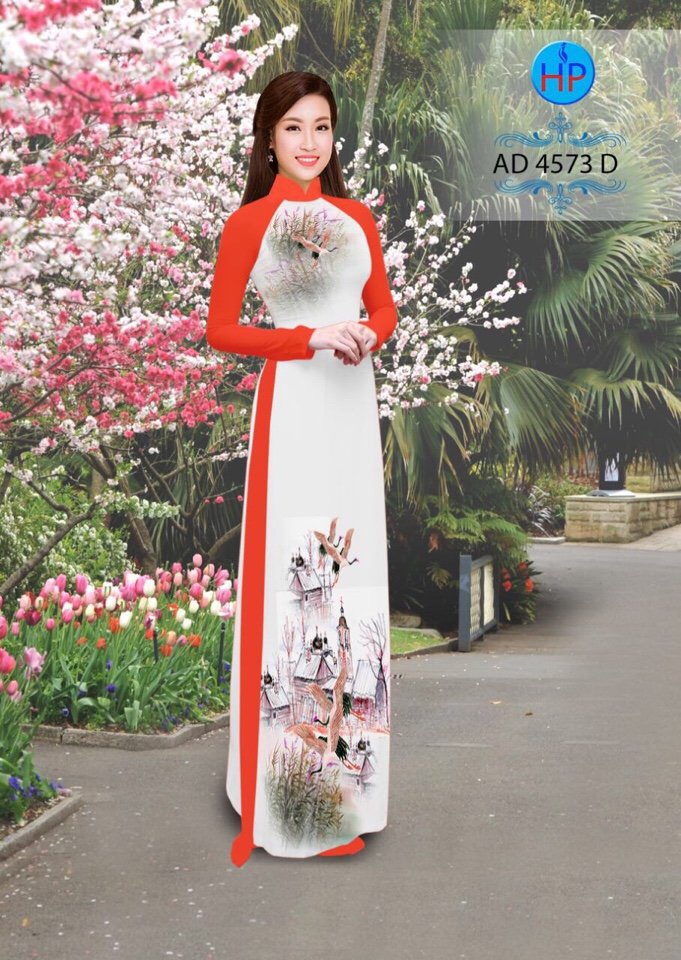 Vải áo dài phong cảnh AD 4573 - Ảnh 16