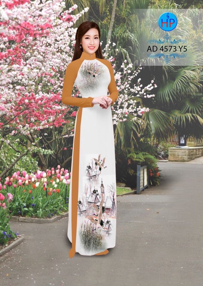 Vải áo dài phong cảnh AD 4573 - Ảnh 13