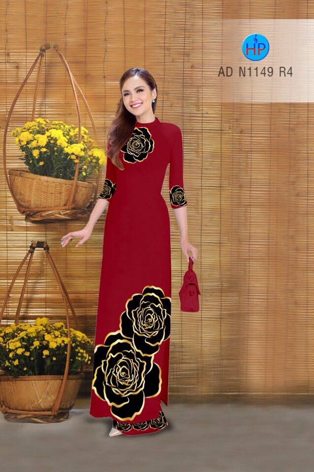 Vải áo dài hoa hồng AD N1149 - Ảnh 19