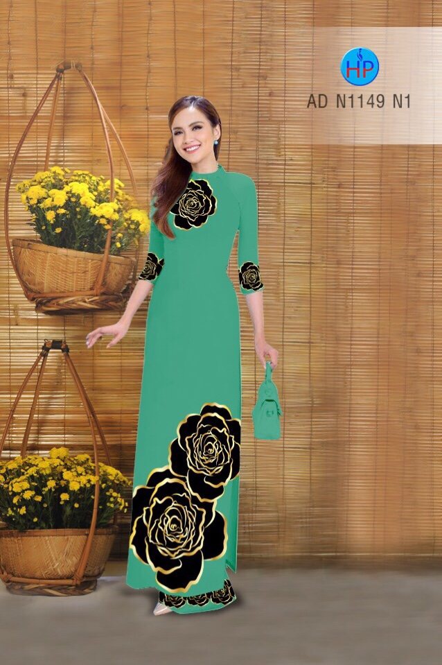 Vải áo dài hoa hồng AD N1149 - Ảnh 18