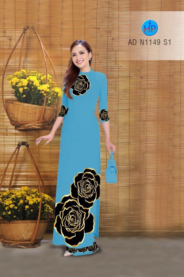Vải áo dài hoa hồng AD N1149 - Ảnh 15