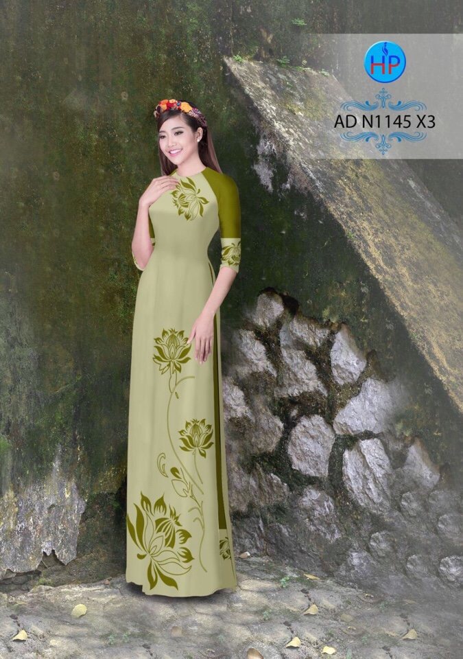 Vải áo dài hoa sen AD N1145 - Ảnh 15
