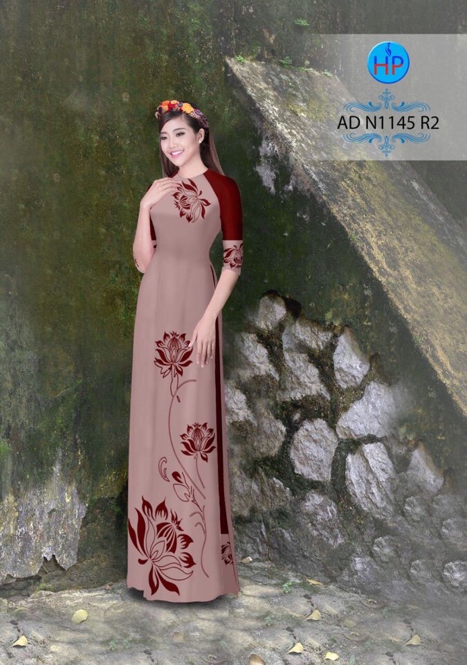 Vải áo dài hoa sen AD N1145 - Ảnh 14