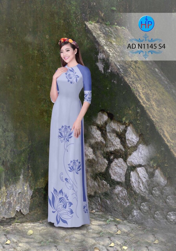 Vải áo dài hoa sen AD N1145 - Ảnh 13