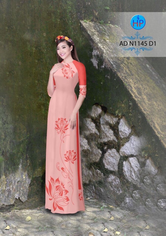 Vải áo dài hoa sen AD N1145 - Ảnh 7