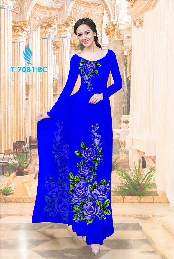 Vải áo dài hoa hồng T-7081 - Ảnh 18