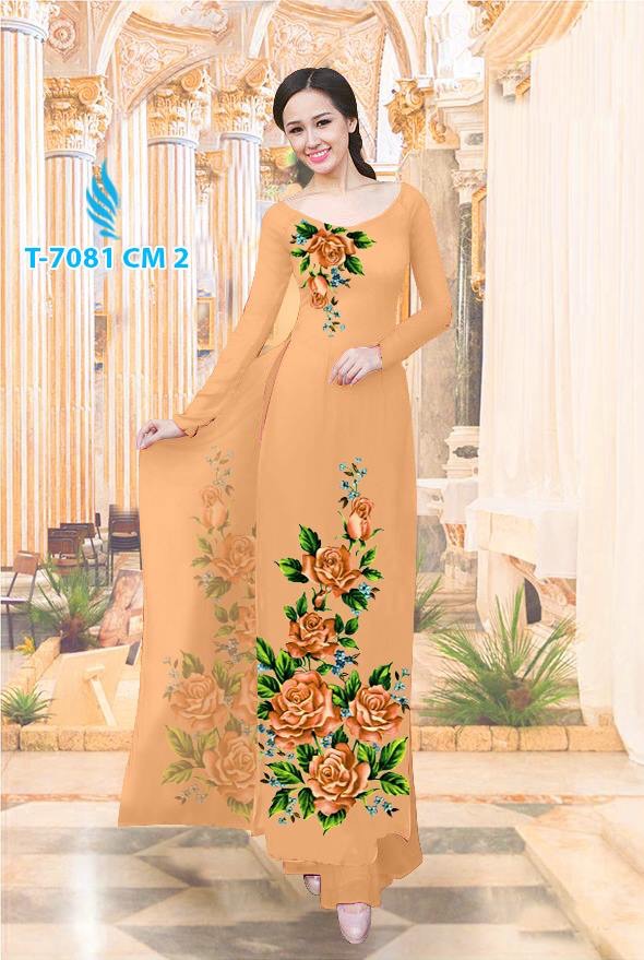 Vải áo dài hoa hồng T-7081 - Ảnh 17
