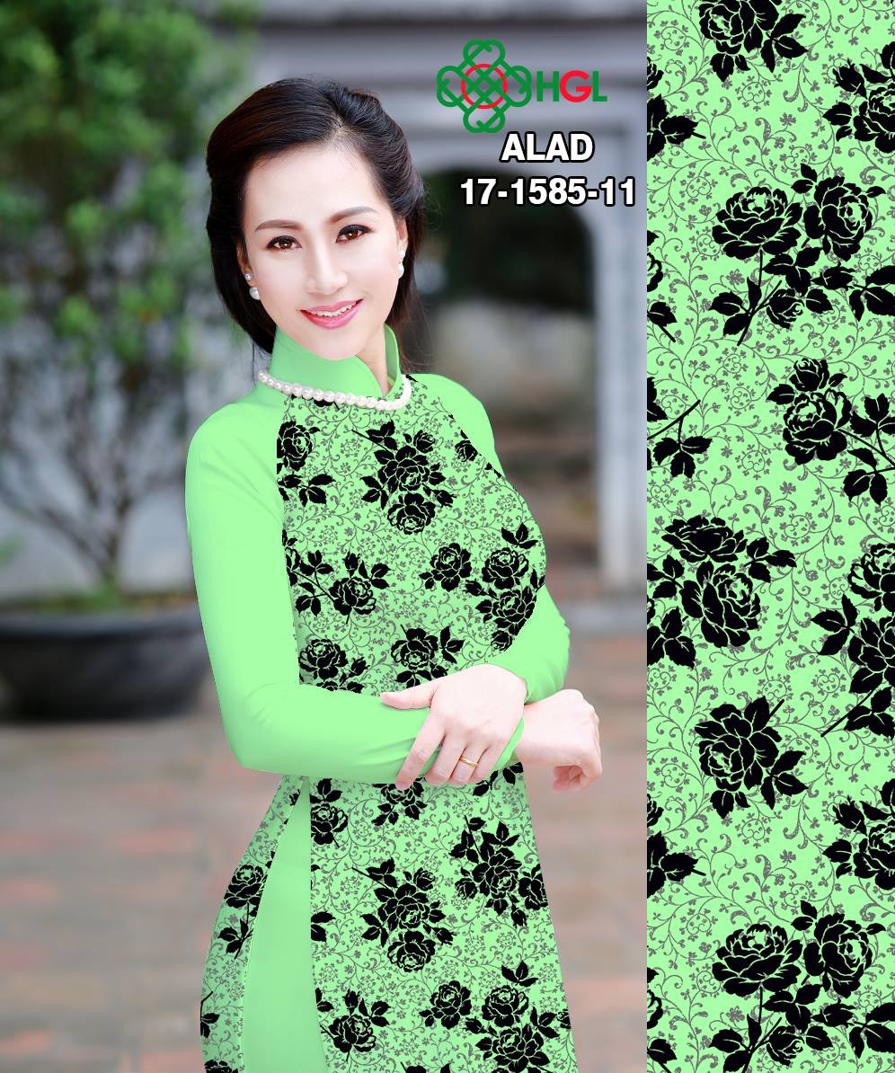 Vải áo dài hoa nhí ALAD 17-1585 - Ảnh 3