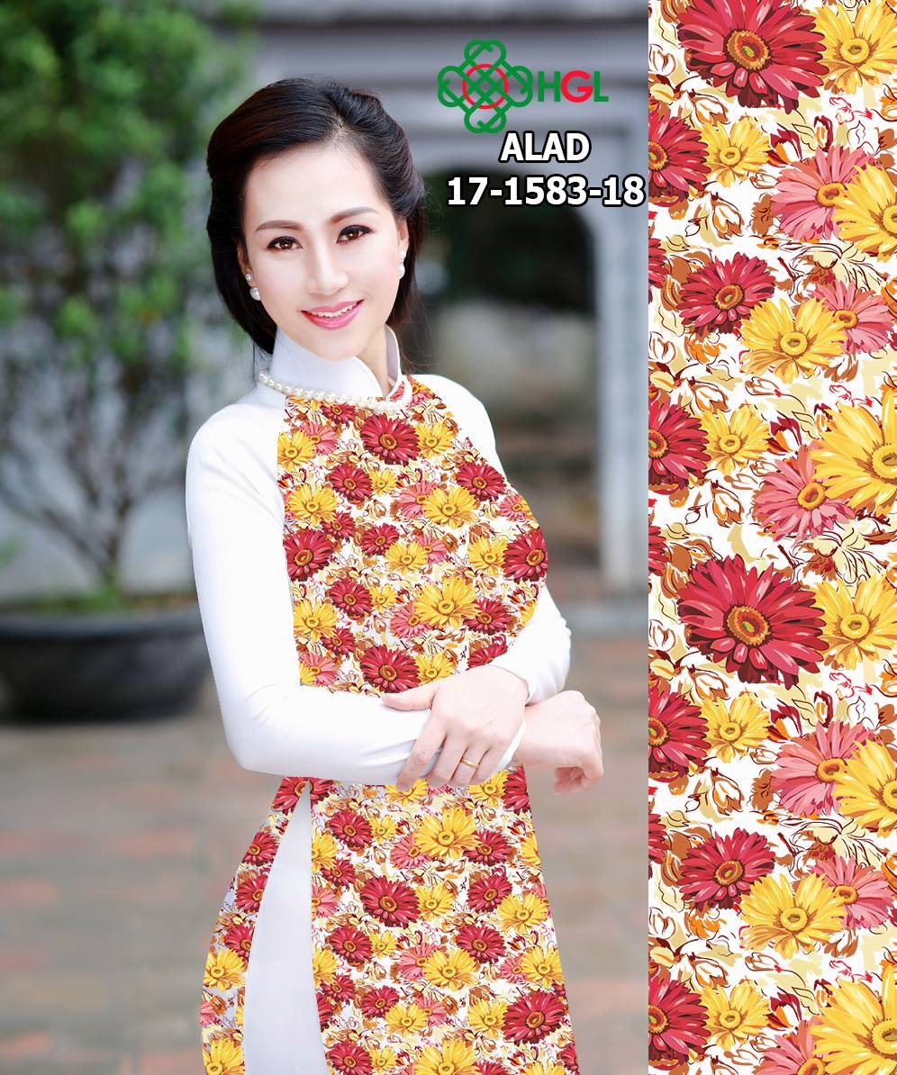 Vải áo dài hoa nhí ALAD 17-1583 - Ảnh 15
