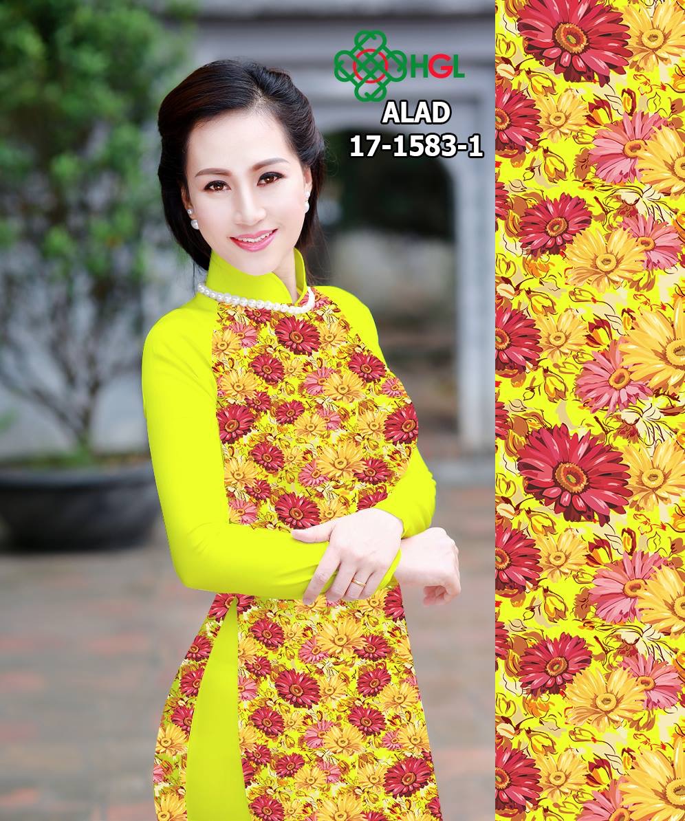 Vải áo dài hoa nhí ALAD 17-1583 - Ảnh 13