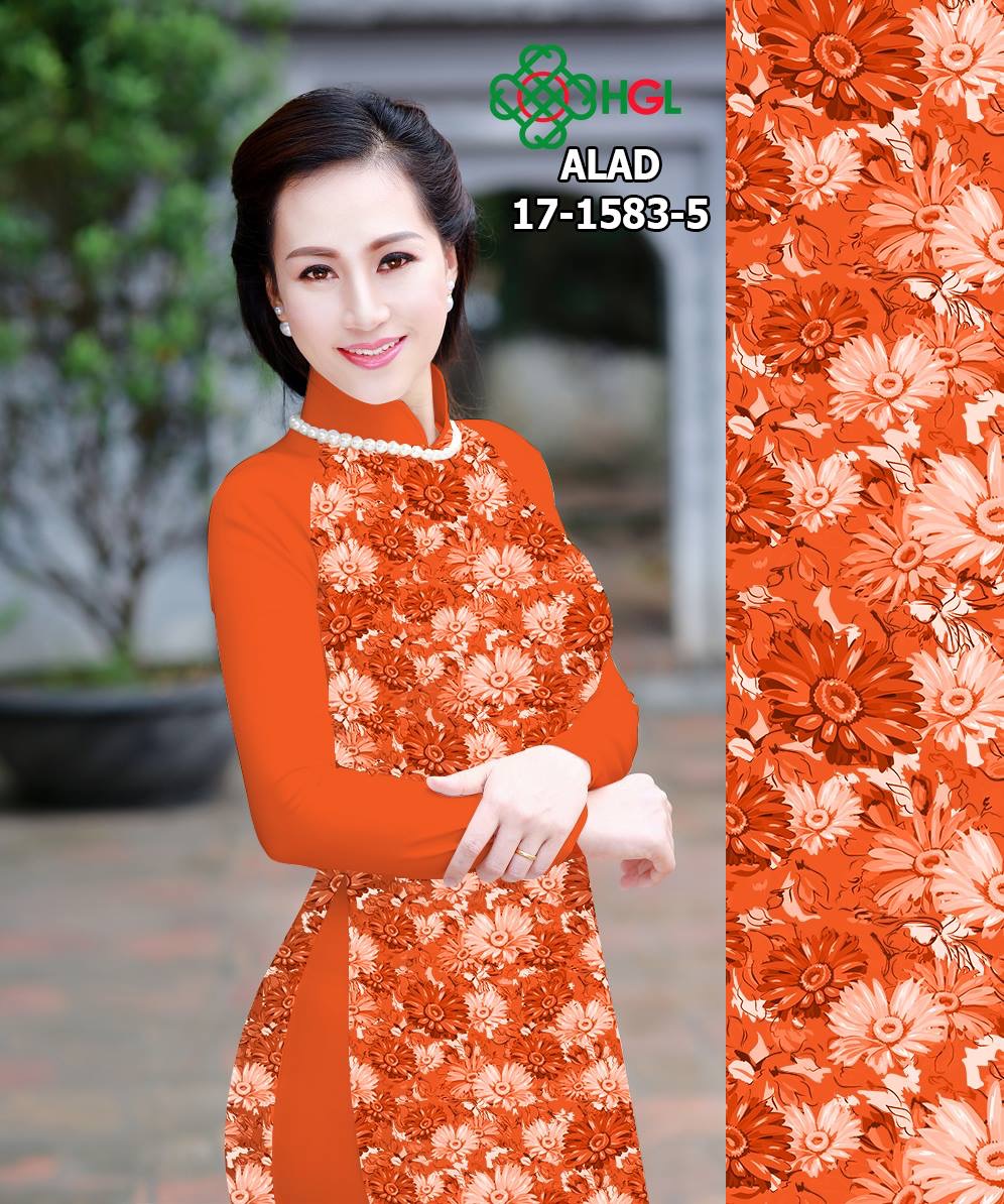 Vải áo dài hoa nhí ALAD 17-1583 - Ảnh 9