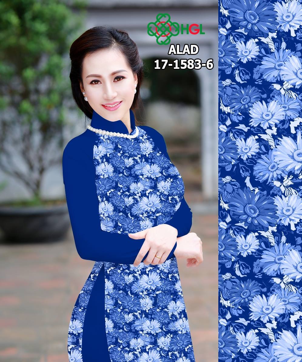 Vải áo dài hoa nhí ALAD 17-1583 - Ảnh 8