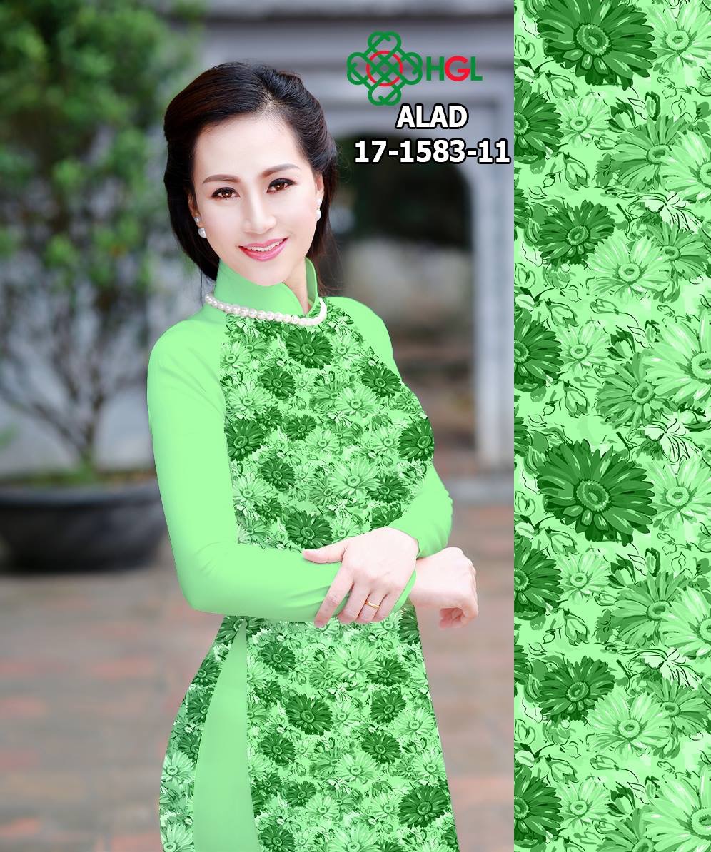Vải áo dài hoa nhí ALAD 17-1583 - Ảnh 5