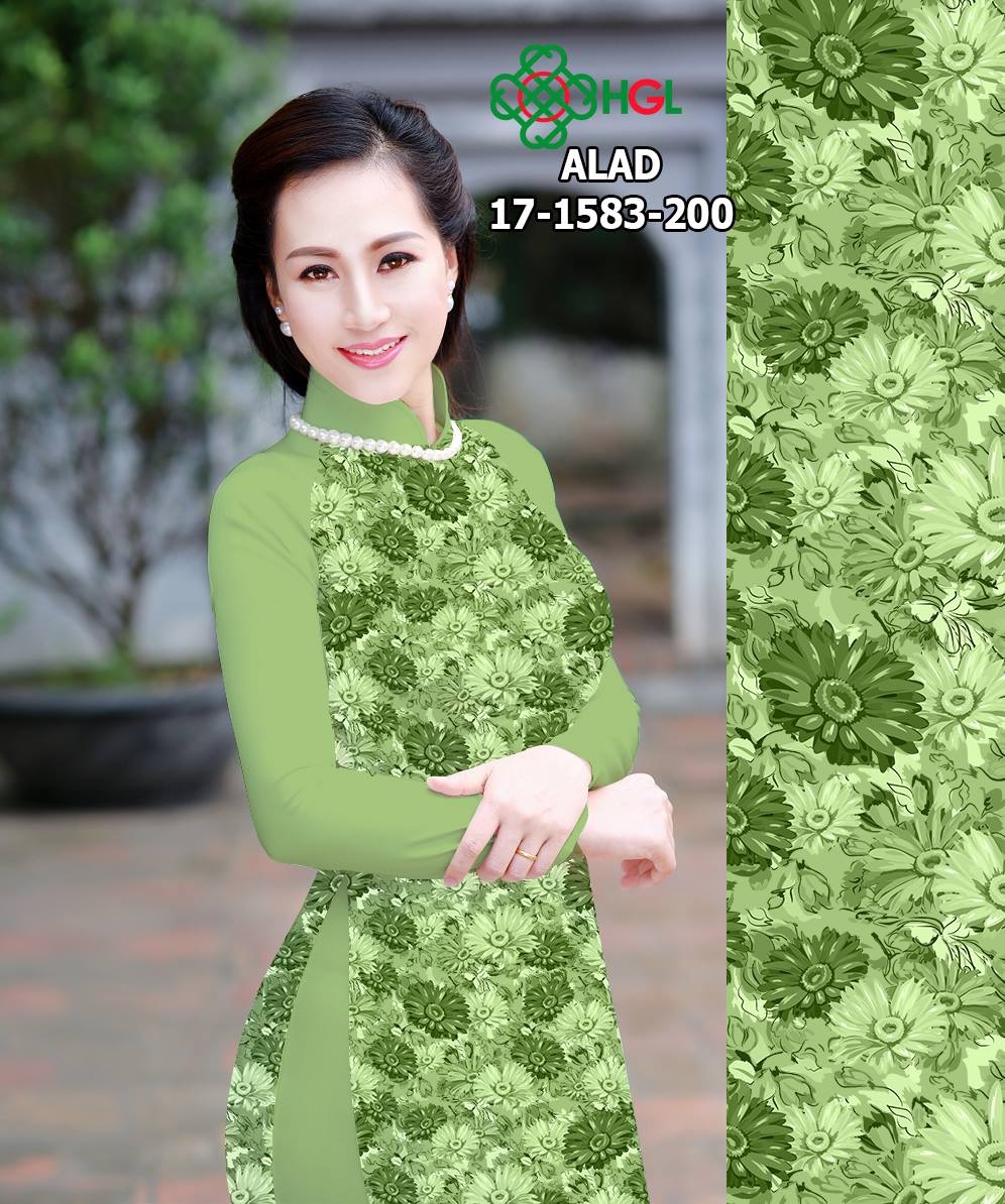 Vải áo dài hoa nhí ALAD 17-1583 - Ảnh 3