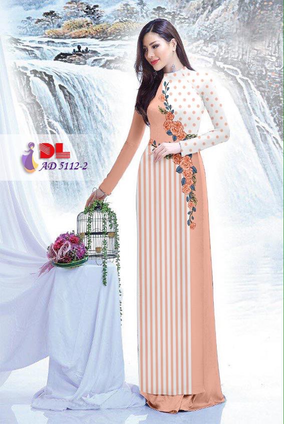 Vải áo dài hoa và bi DLAD-5112 - Ảnh 35