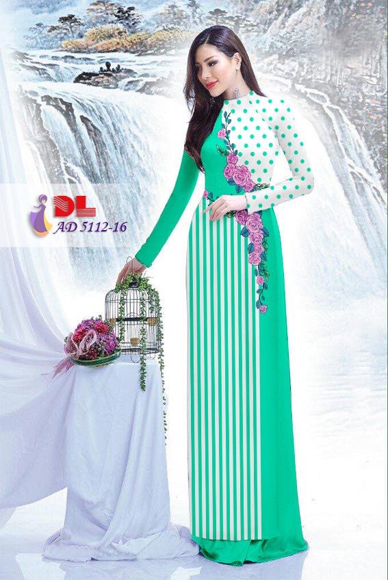 Vải áo dài hoa và bi DLAD-5112 - Ảnh 23
