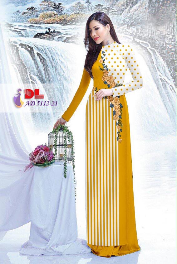 Vải áo dài hoa và bi DLAD-5112 - Ảnh 18