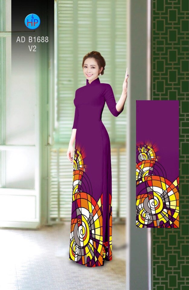 Vải áo dài hoa văn AD B1688 - Ảnh 14