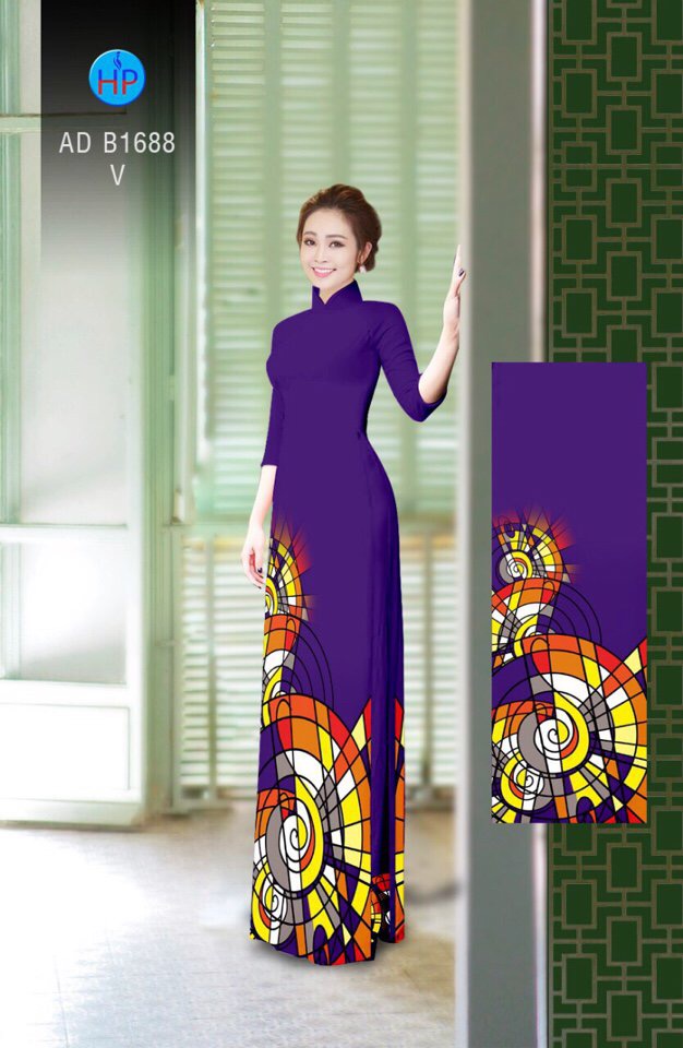 Vải áo dài hoa văn AD B1688 - Ảnh 12