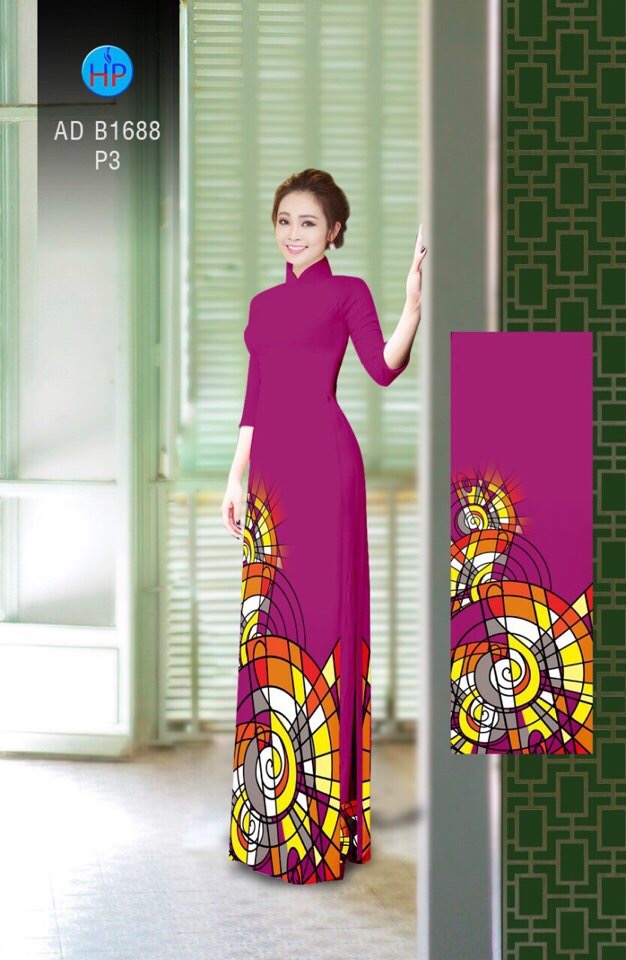 Vải áo dài hoa văn AD B1688 - Ảnh 11