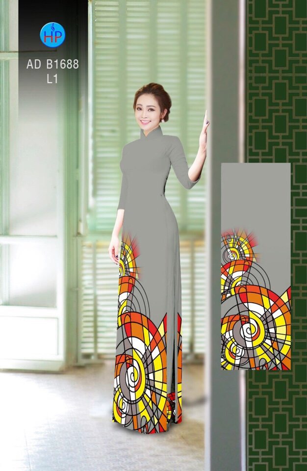 Vải áo dài hoa văn AD B1688 - Ảnh 7