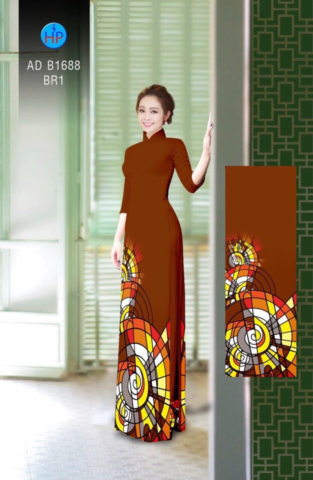 Vải áo dài hoa văn AD B1688 - Ảnh 6