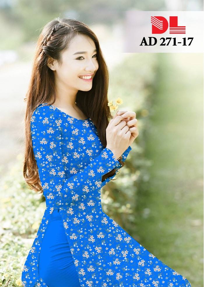 Vải áo dài hoa nhí DLAD-271 - Ảnh 21