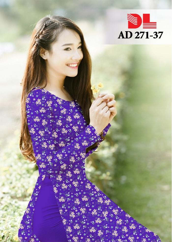 Vải áo dài hoa nhí DLAD-271 - Ảnh 38