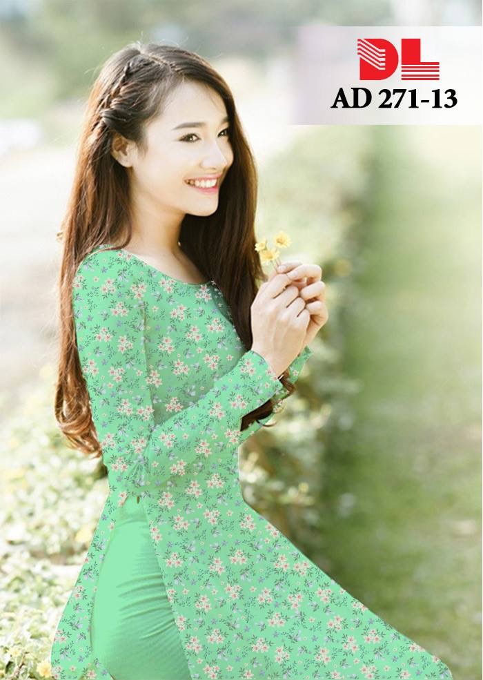 Vải áo dài hoa nhí DLAD-271 - Ảnh 24