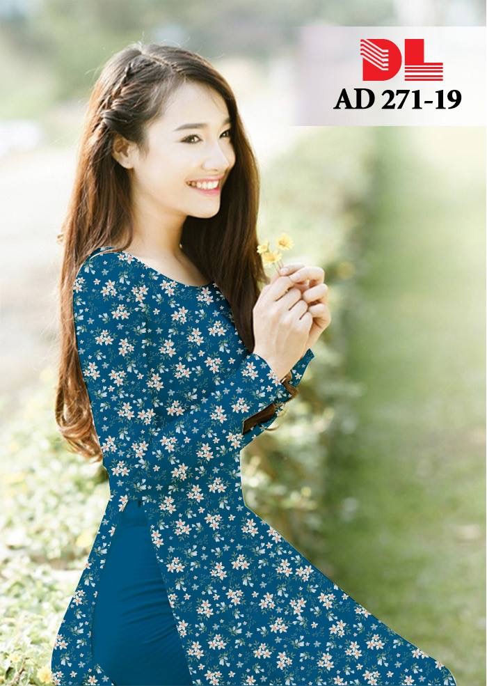 Vải áo dài hoa nhí DLAD-271 - Ảnh 19