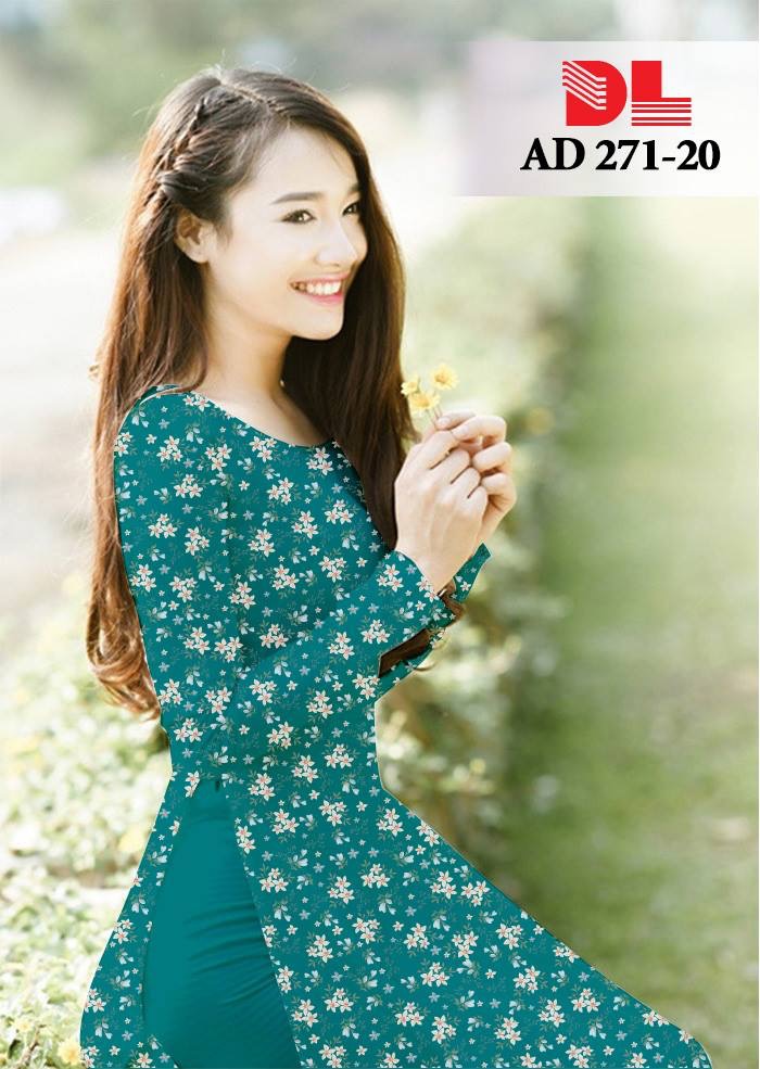 Vải áo dài hoa nhí DLAD-271 - Ảnh 18
