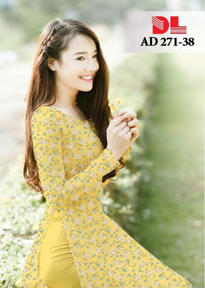 Vải áo dài hoa nhí DLAD-271 - Ảnh 37