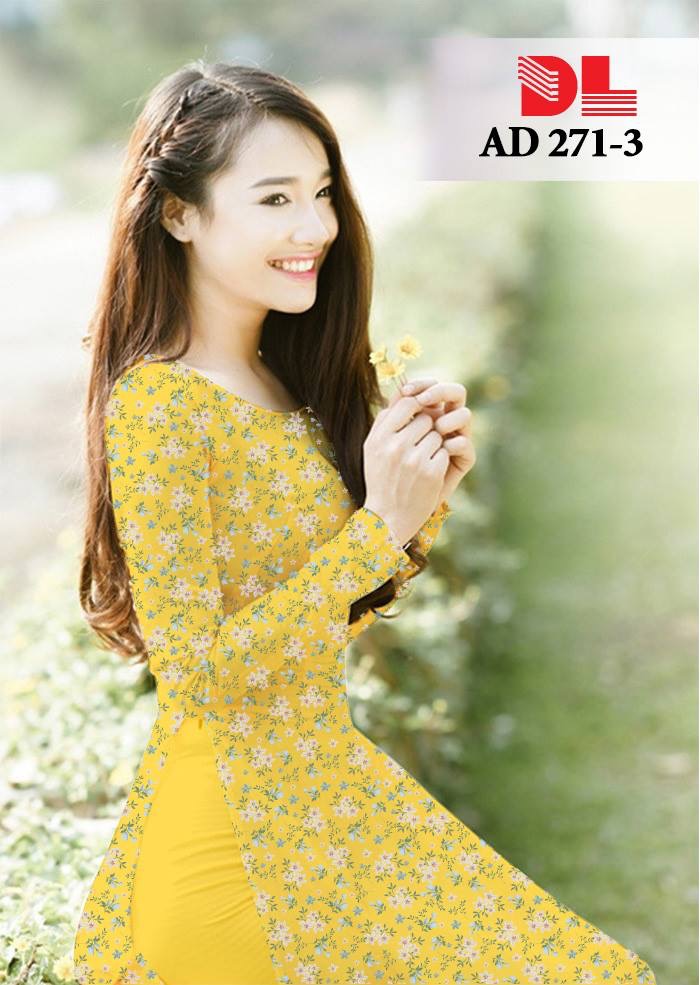 Vải áo dài hoa nhí DLAD-271 - Ảnh 34